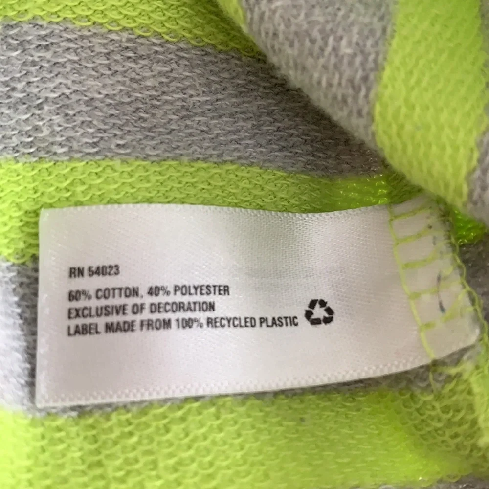 Gap 5 Girls Gray & Neon Green Knit Dress EUC